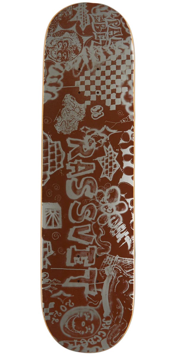 Rassvet Spray Skateboard Deck - Brown - 8.125
