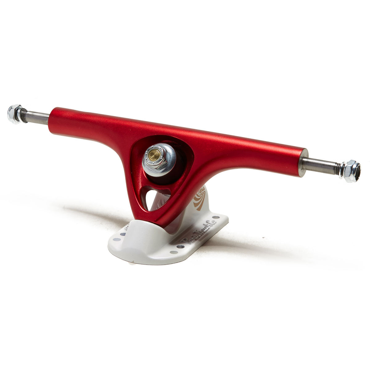 Paris V3 50 Degree Mix-Ups Longboard Trucks - Scarlet Red/Pearl White - 180mm image 1