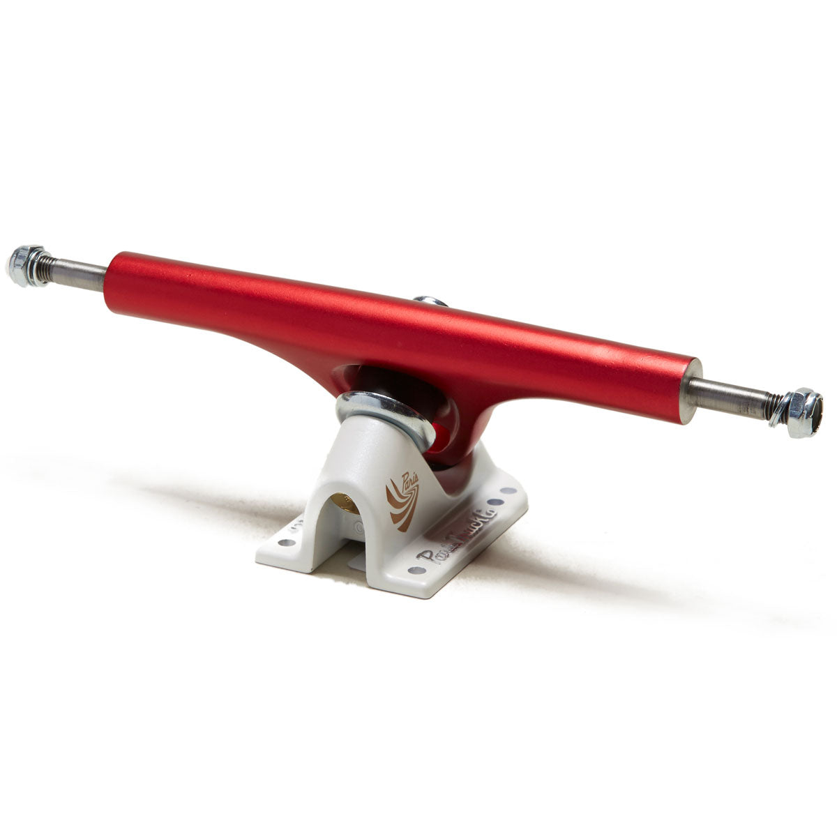 Paris V3 50 Degree Mix-Ups Longboard Trucks - Scarlet Red/Pearl White - 180mm image 2