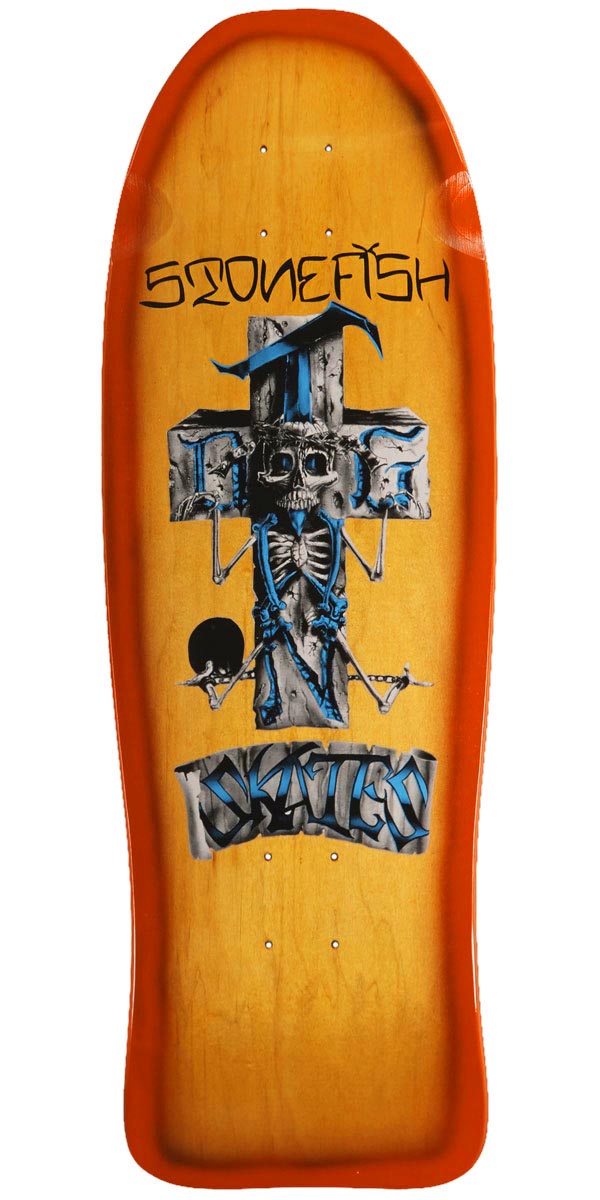 Dogtown Stonefish Reissue Skateboard Deck - Yellow/Orange Fade - 10.125