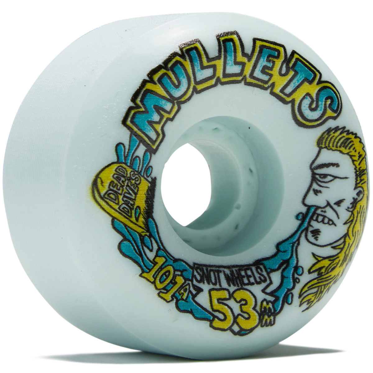 Snot Dead Dave Mullets 101a Skateboard Wheels - Teal - 53mm image 1