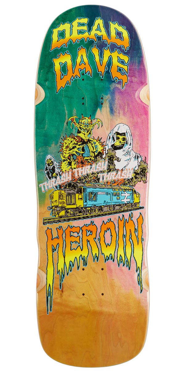 Heroin Dead Dave Ghost Train Skateboard Deck - 10.10