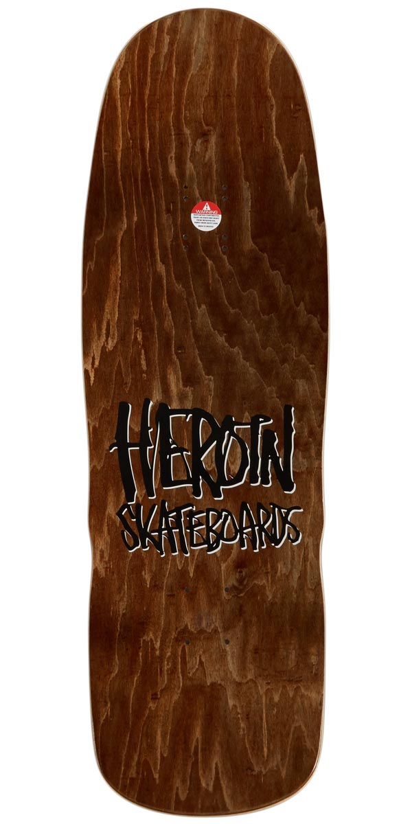 Heroin Dead Dave Ghost Train Skateboard Deck - 10.10