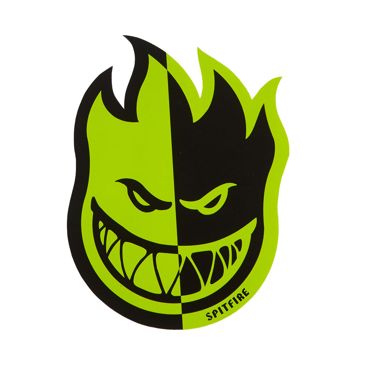 Spitfire Two Tone Bighead Fill Sticker - Green/Black image 1