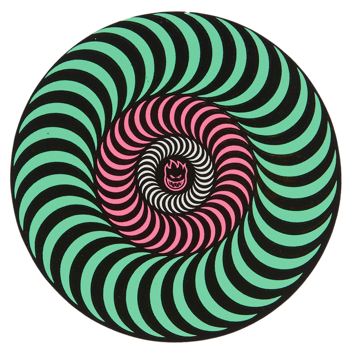 Spitfire Tri-Color Swirl Bighead Sticker - Teal - 4