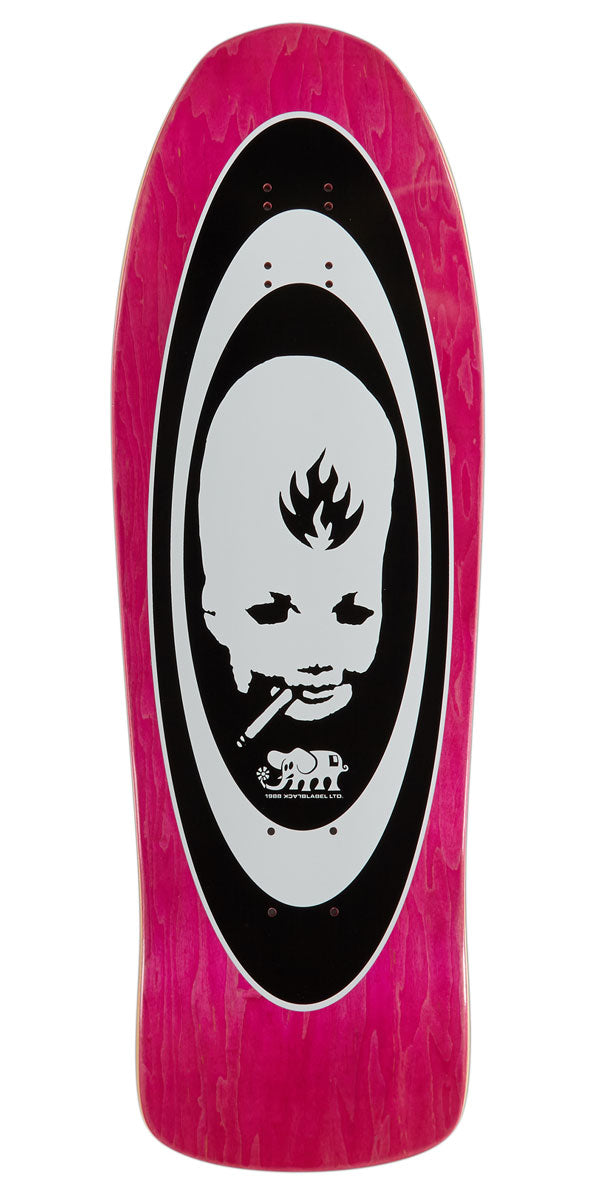 Black Label Thumbhead Oval Custom 12XU Shaped Skateboard Deck - Assorted Stains - 10.00