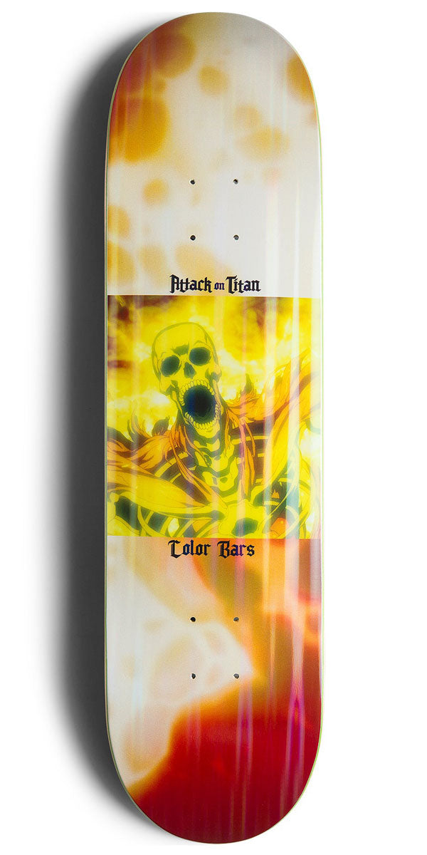 Color Bars x Attack On Titan Blasted Skateboard Deck - 8.25