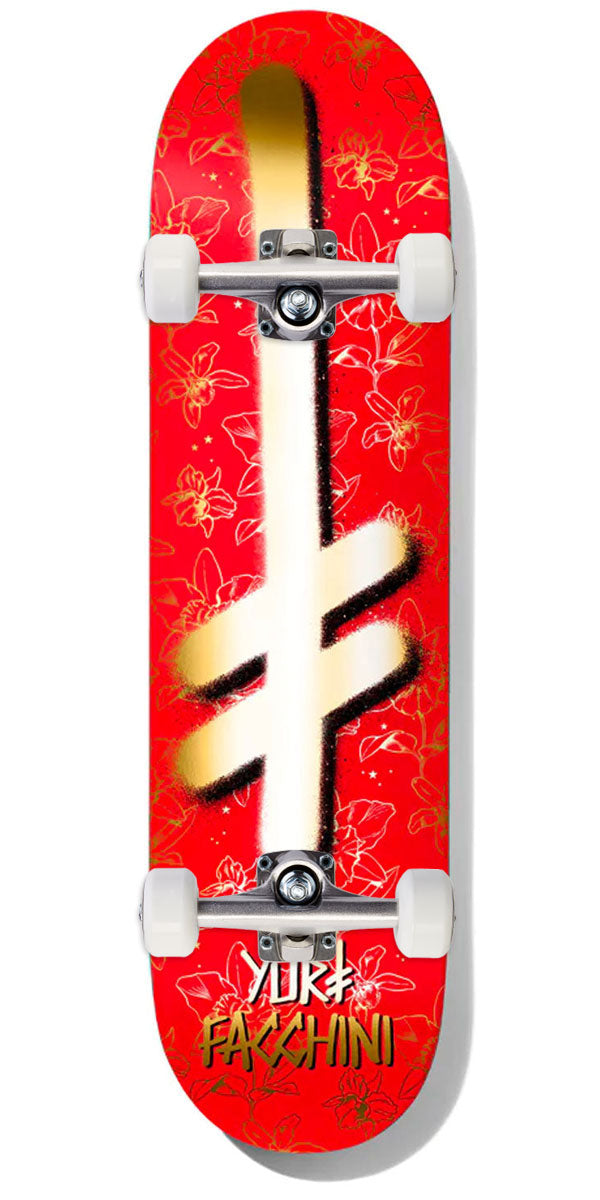 Deathwish Yuri Gang Logo Orchids Skateboard Complete - 8.25