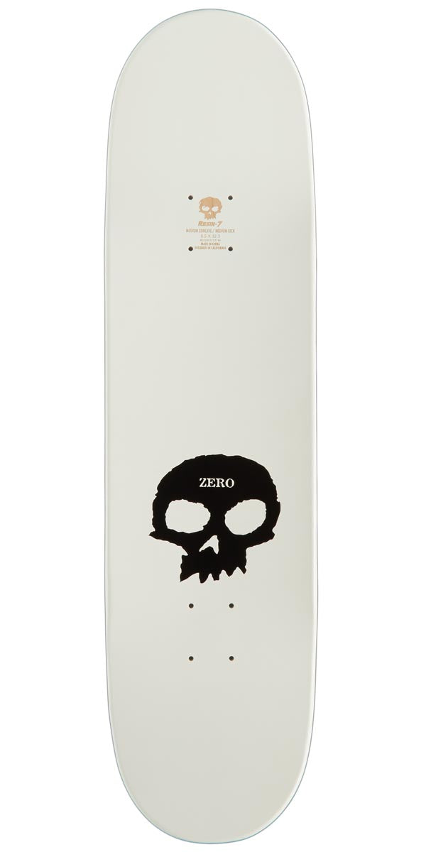 Zero Single Skull Skateboard Complete - Glow In The Dark Dipped - 8.50