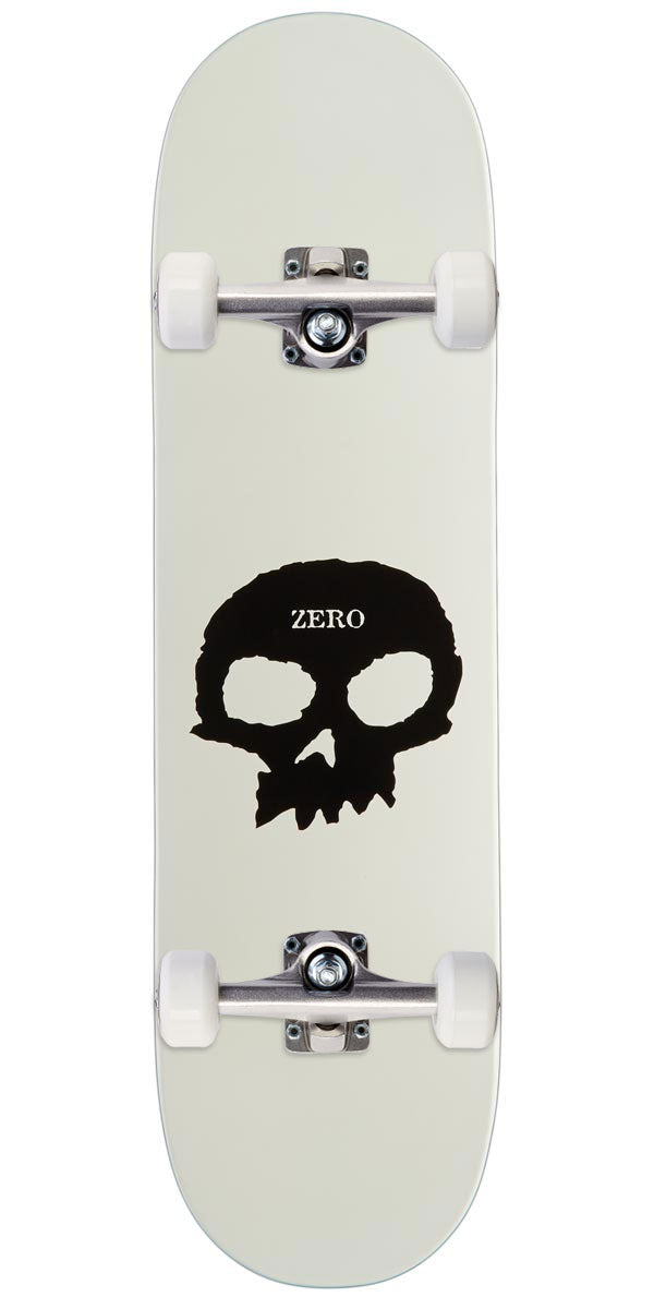 Zero Single Skull Skateboard Complete - Glow In The Dark Dipped - 8.50