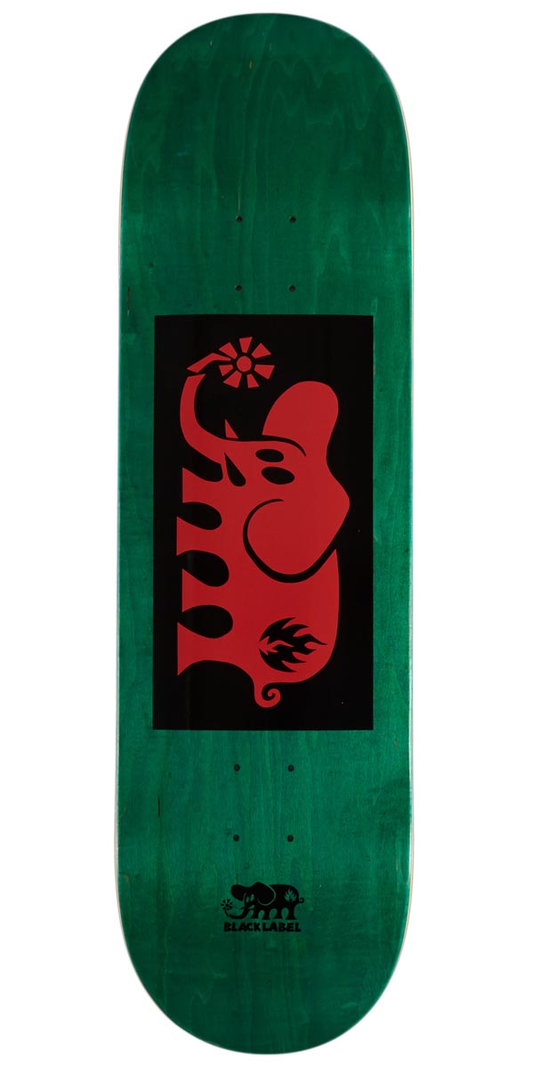 Black Label Elephant Block Skateboard Deck - Red - 9.00