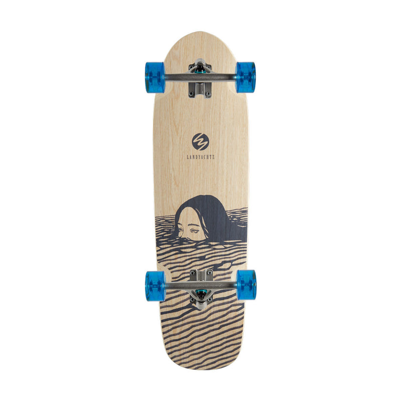 Landyachtz Dinghy Classic Fender Midnight Dip Longboard Cruiser Complete