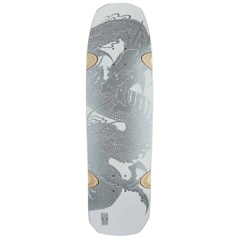 Santa Monica Airlines Bennett Harada Dragon Skateboard Deck - Black Dipped/Silver - 9.00