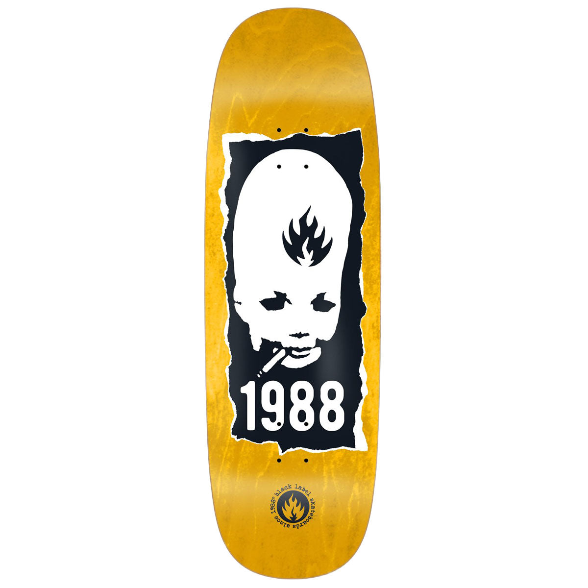 Black Label Thumbhead Torn Jumbotron Skateboard Deck - Assorted Stains - 10.00
