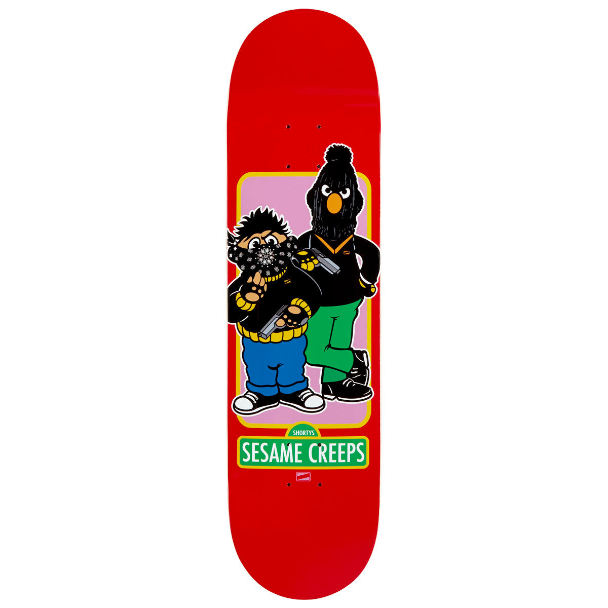 Shorty's Sesame Creeps Bert And Ernie Skateboard Deck - 8.25