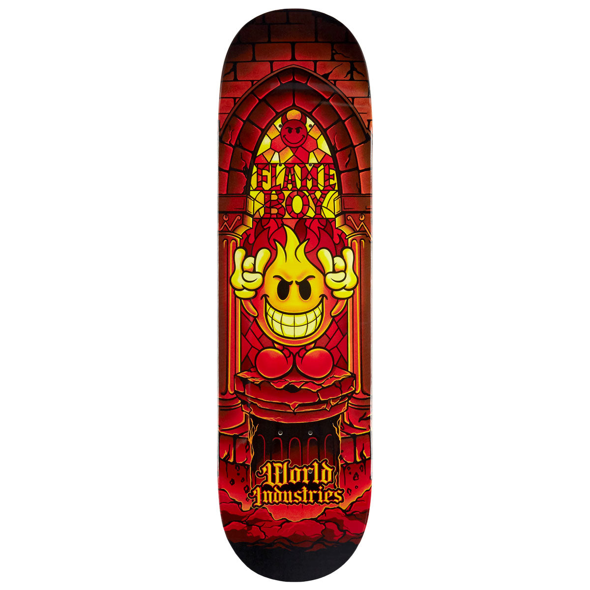 World Industries Flame Boy Stained Glass Skateboard Deck - 8.50