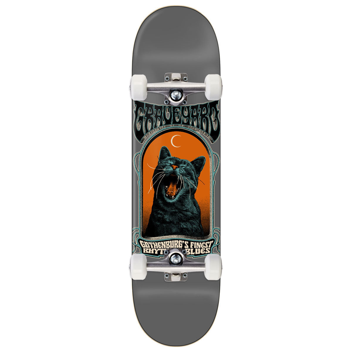 Zero x Graveyard Screaming Cat Skateboard Complete - 8.50