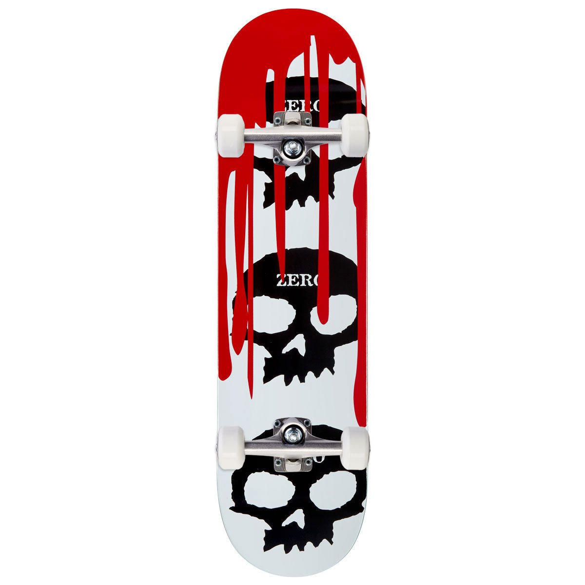 Zero 3 Skull Blood Skateboard Complete - White - 8.25