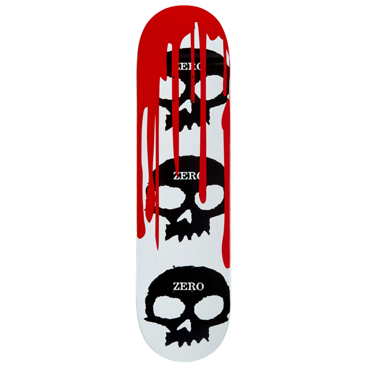 Zero 3 Skull Blood Skateboard Deck - White - 8.50