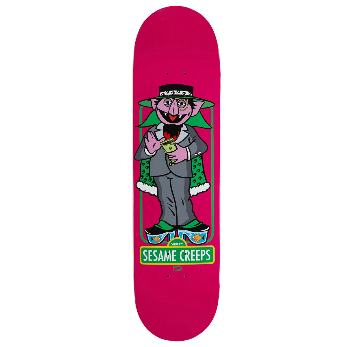 Shorty's Sesame Creeps Count Pimpula Skateboard Deck - 8.25