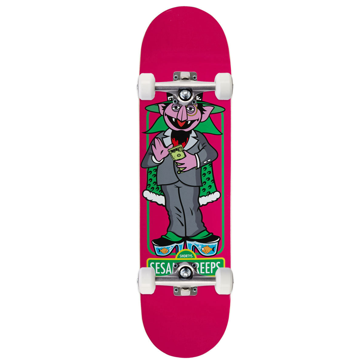 Shorty's Sesame Creeps Count Pimpula Skateboard Complete - 8.375