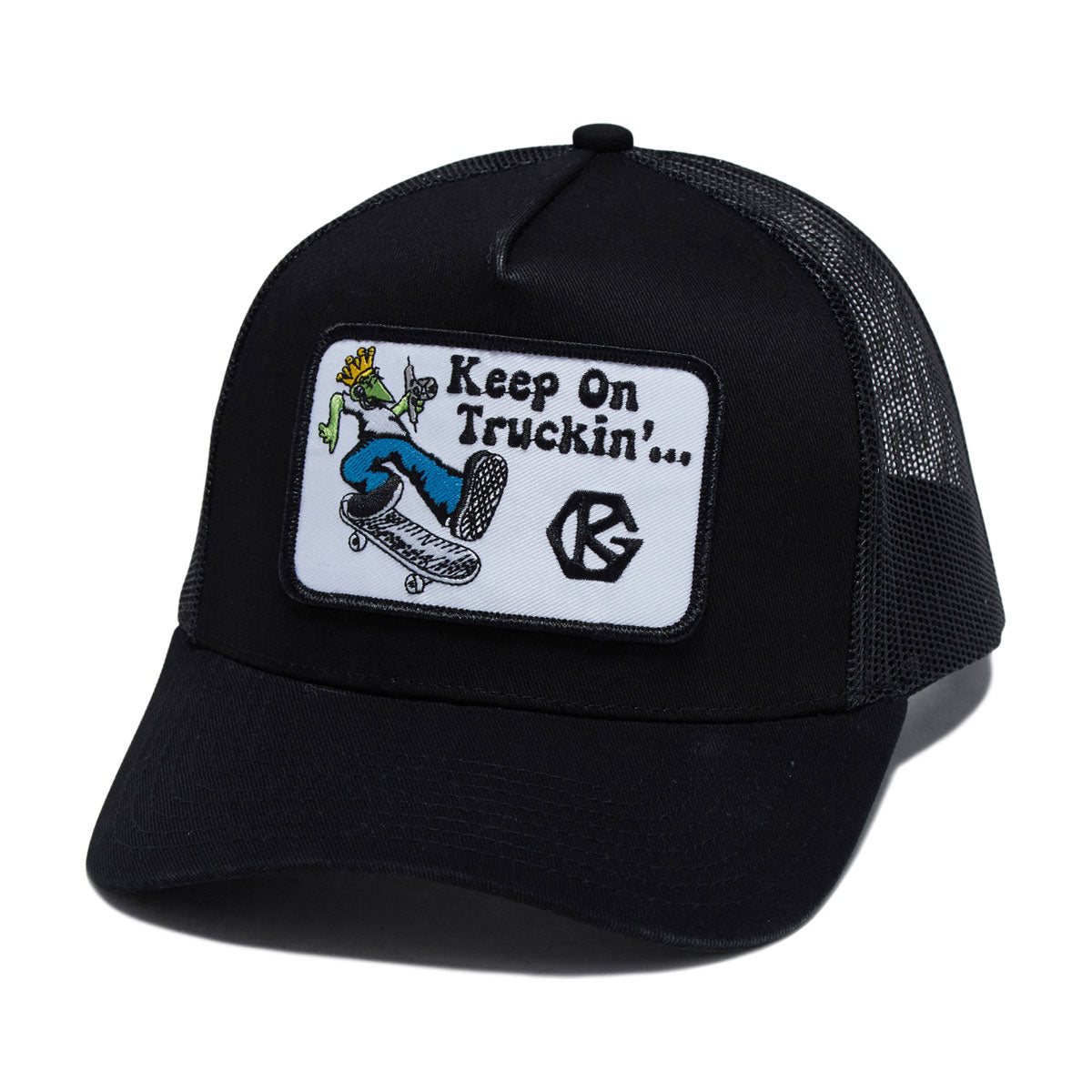 Grind King Keep On Truckin' Trucker Hat - Black image 1
