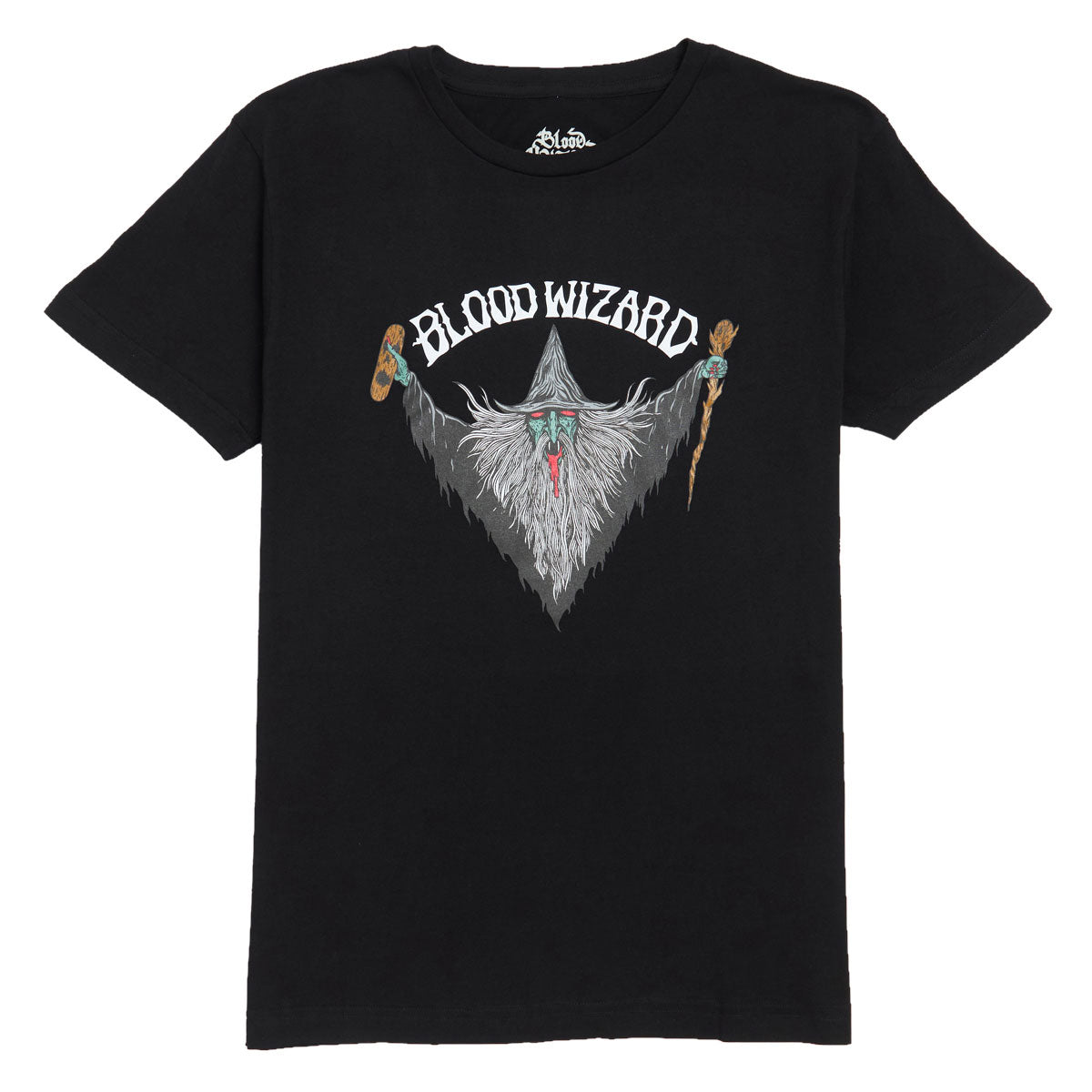Blood Wizard OG Flying Wizard T-Shirt - Black image 1