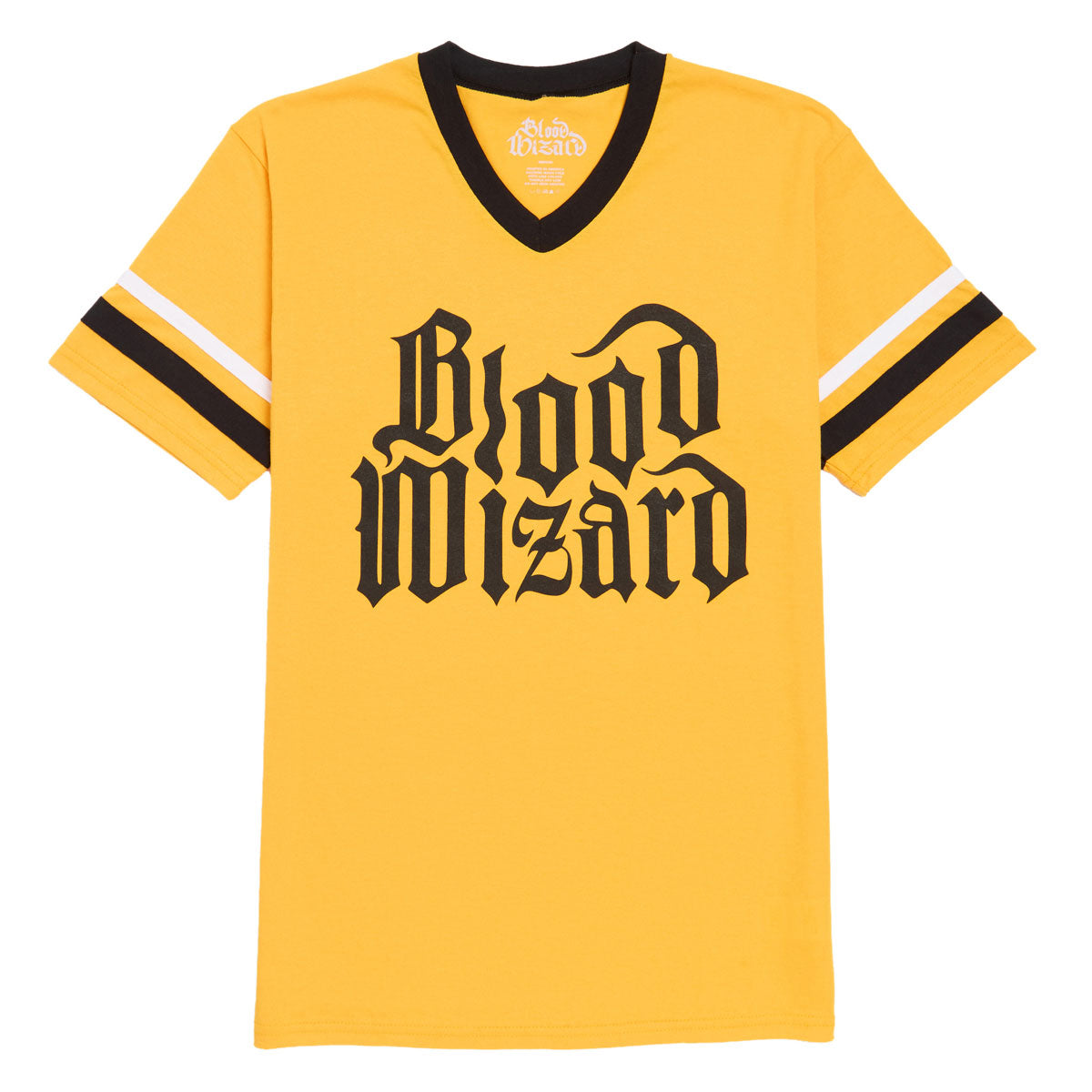 Blood Wizard Outer Realm Stripe T-Shirt - Gold image 1