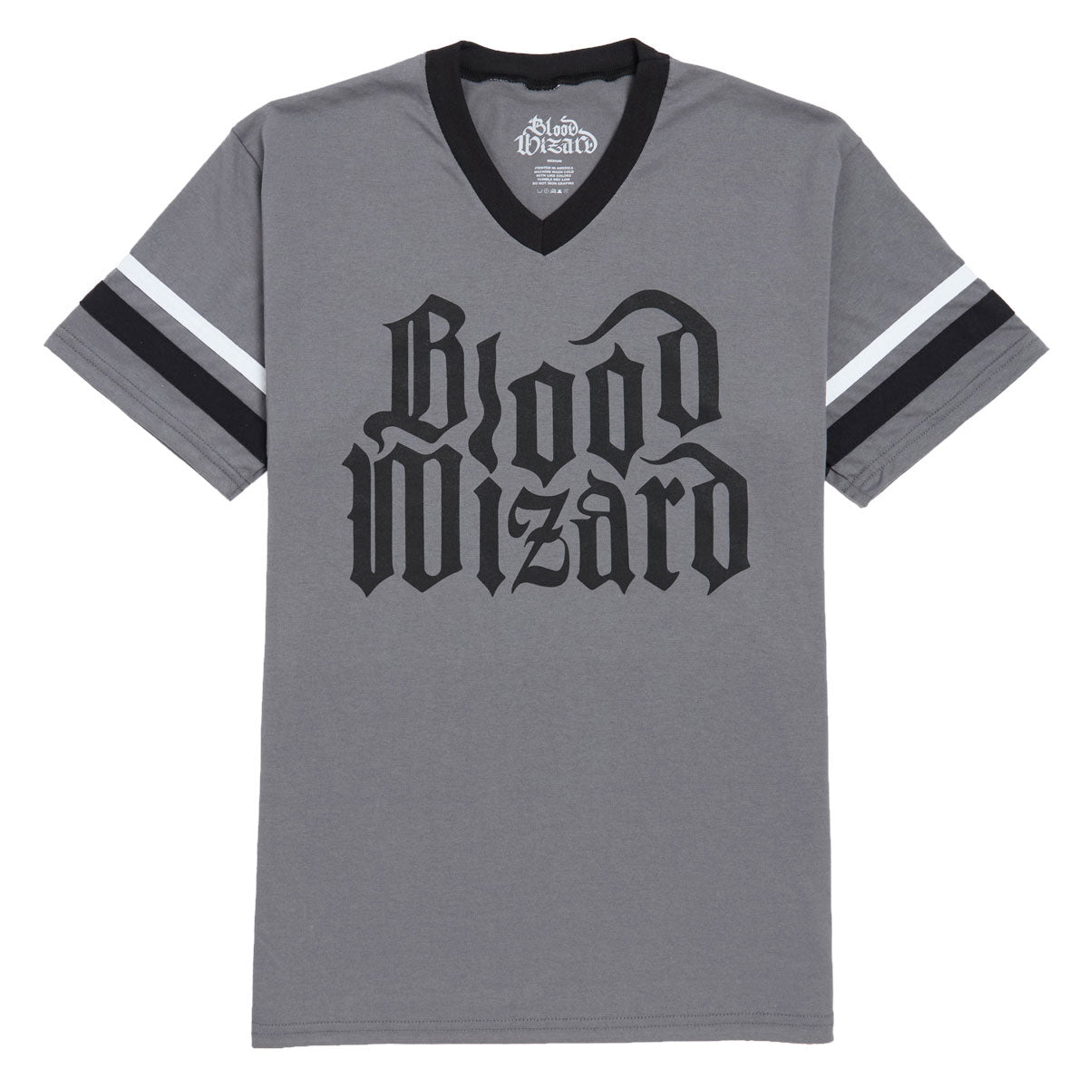 Blood Wizard Outer Realm Stripe T-Shirt - Graphite image 1