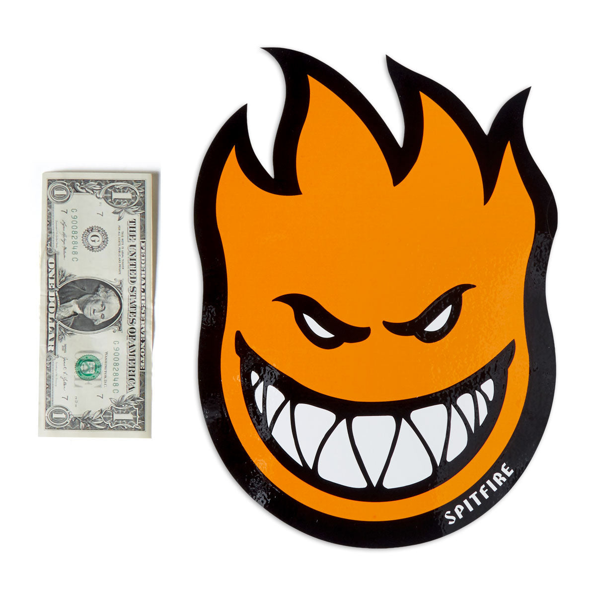 Spitfire Bighead LG Sticker - Orange image 2