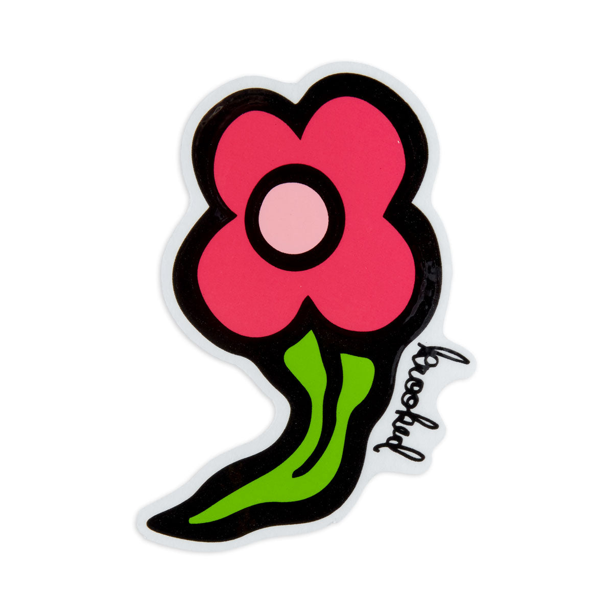 Krooked Wild Style Flowers Die-Cut MD Sticker - Pink image 1