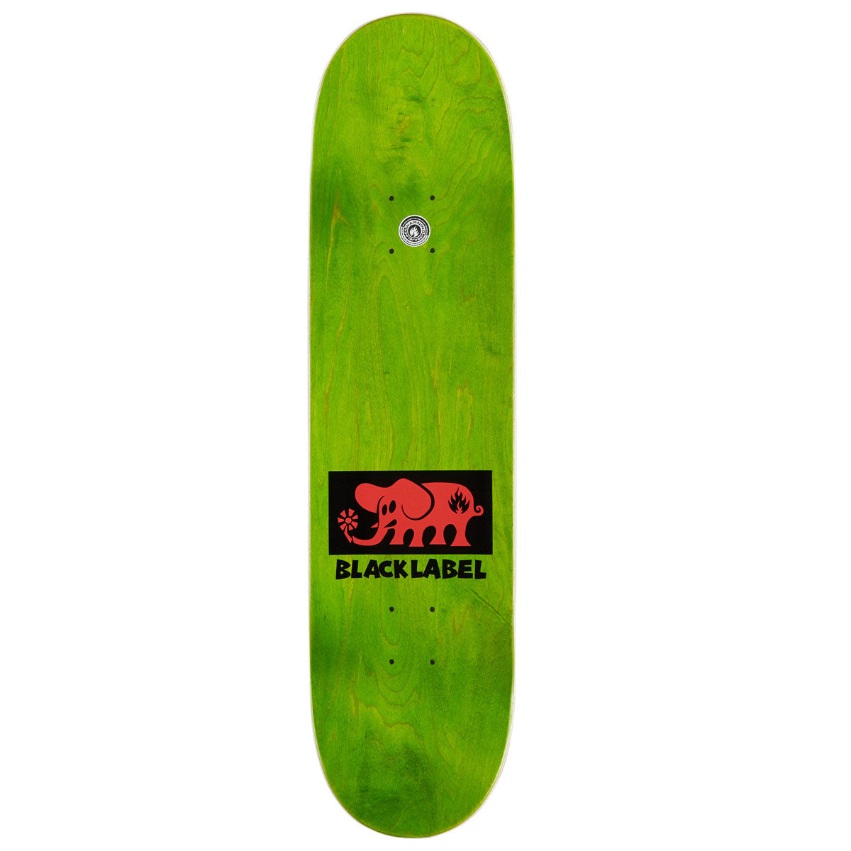 Black Label Elephant Block Skateboard Deck - Red - 8.25