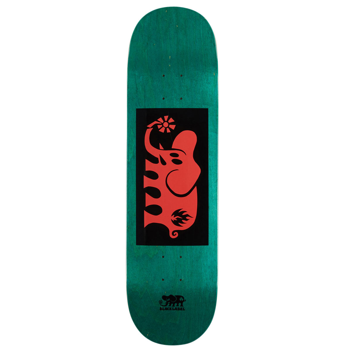 Black Label Elephant Block Skateboard Deck - Red - 8.50