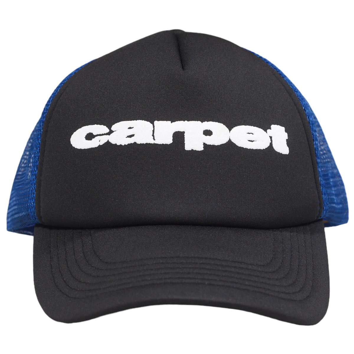 Carpet Company Carpet Puff Trucker Hat - Black/Blue image 3
