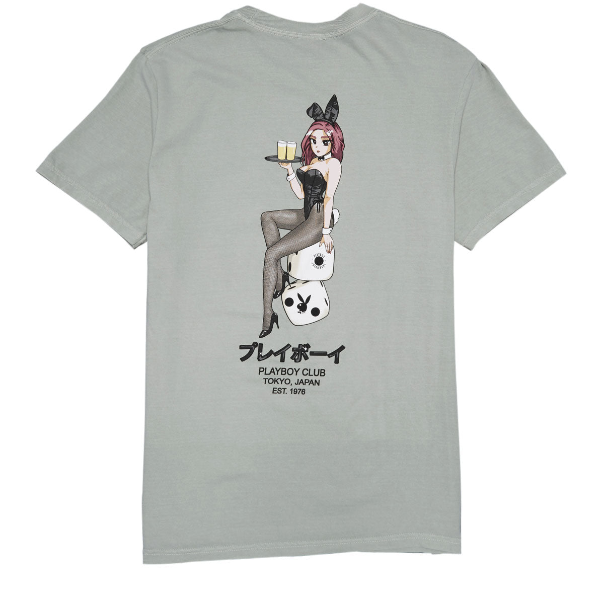 Color Bars x Playboy Tokyo Lady Luck T-Shirt - Sage image 1
