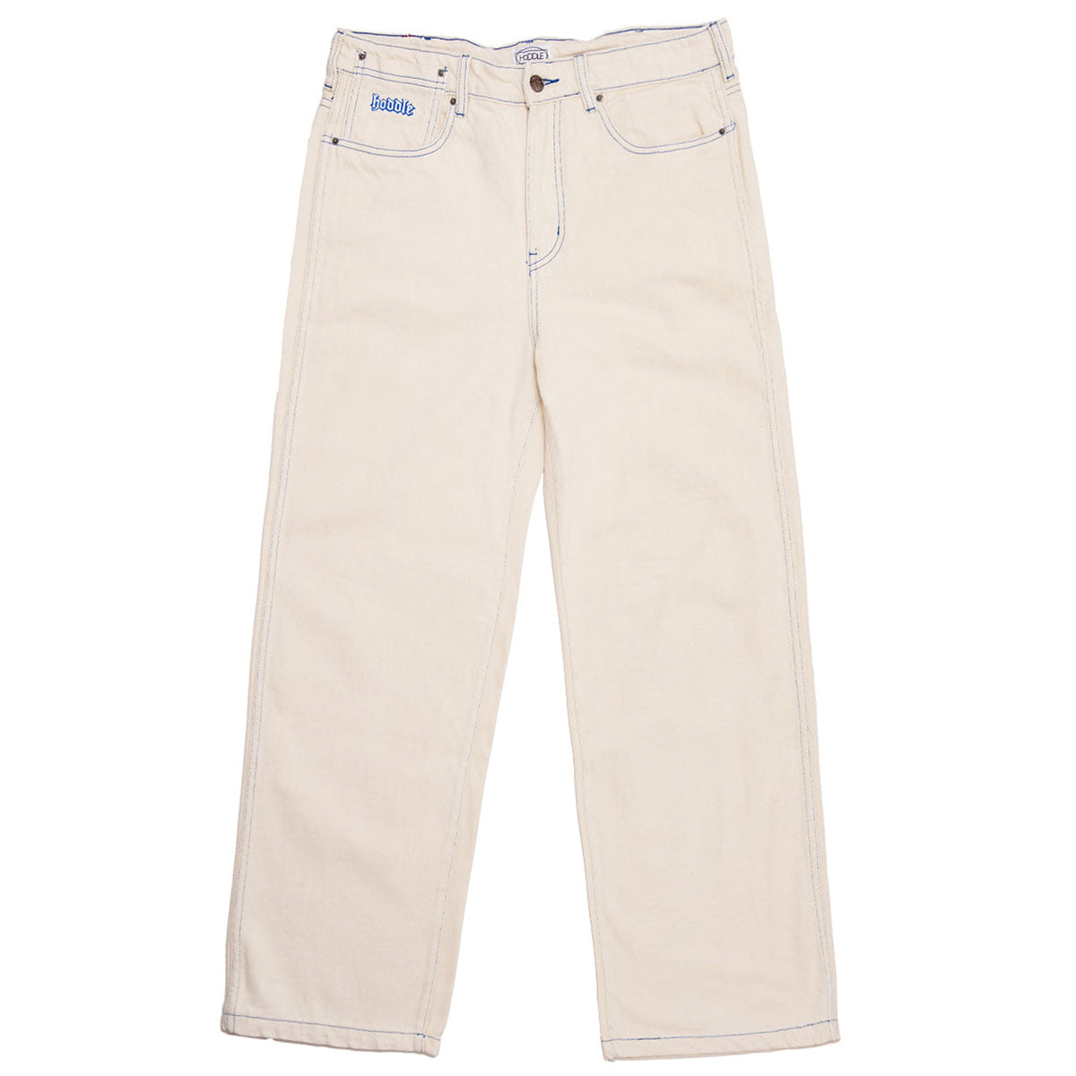 Hoddle 16o Denim Ranger Jeans - White/Blue Stich image 1