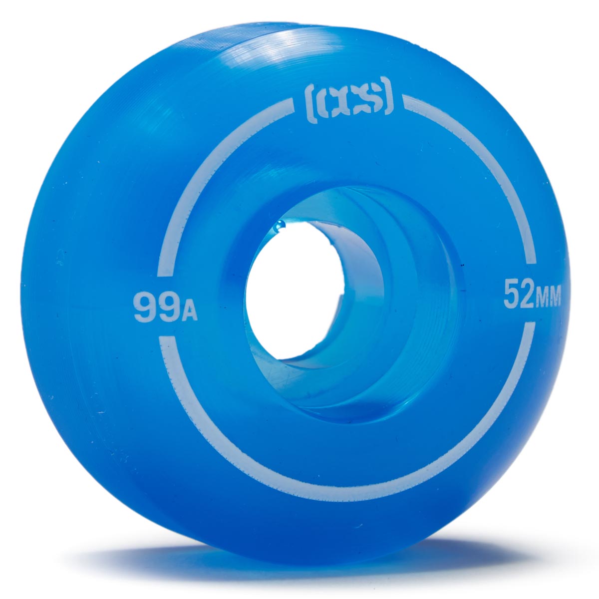 CCS Clear 99a Skateboard Wheels - Blue - 52mm image 1