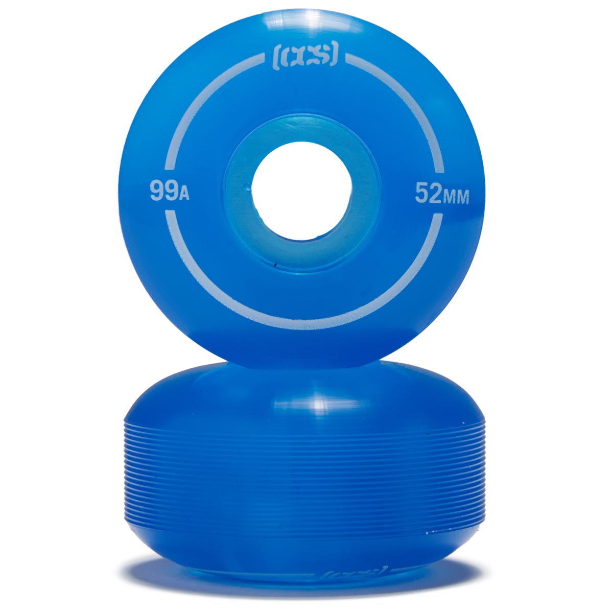 CCS Clear 99a Skateboard Wheels - Blue - 52mm image 2