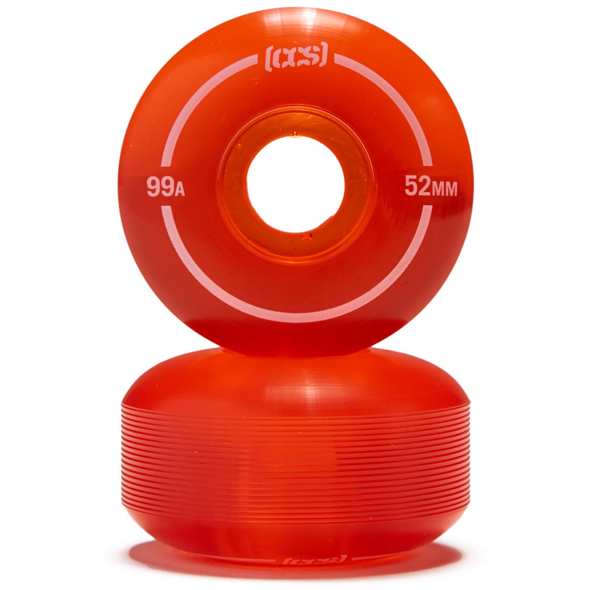 CCS Clear 99a Skateboard Wheels - Orange - 52mm image 2