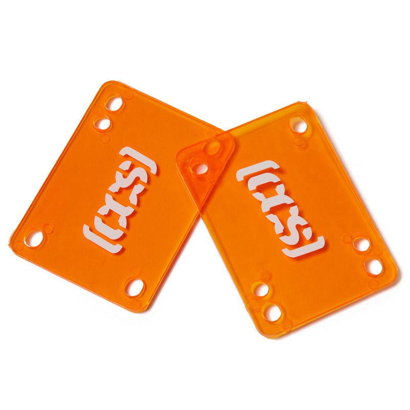CCS Clear Skateboard Riser Pads - Orange - 1/8