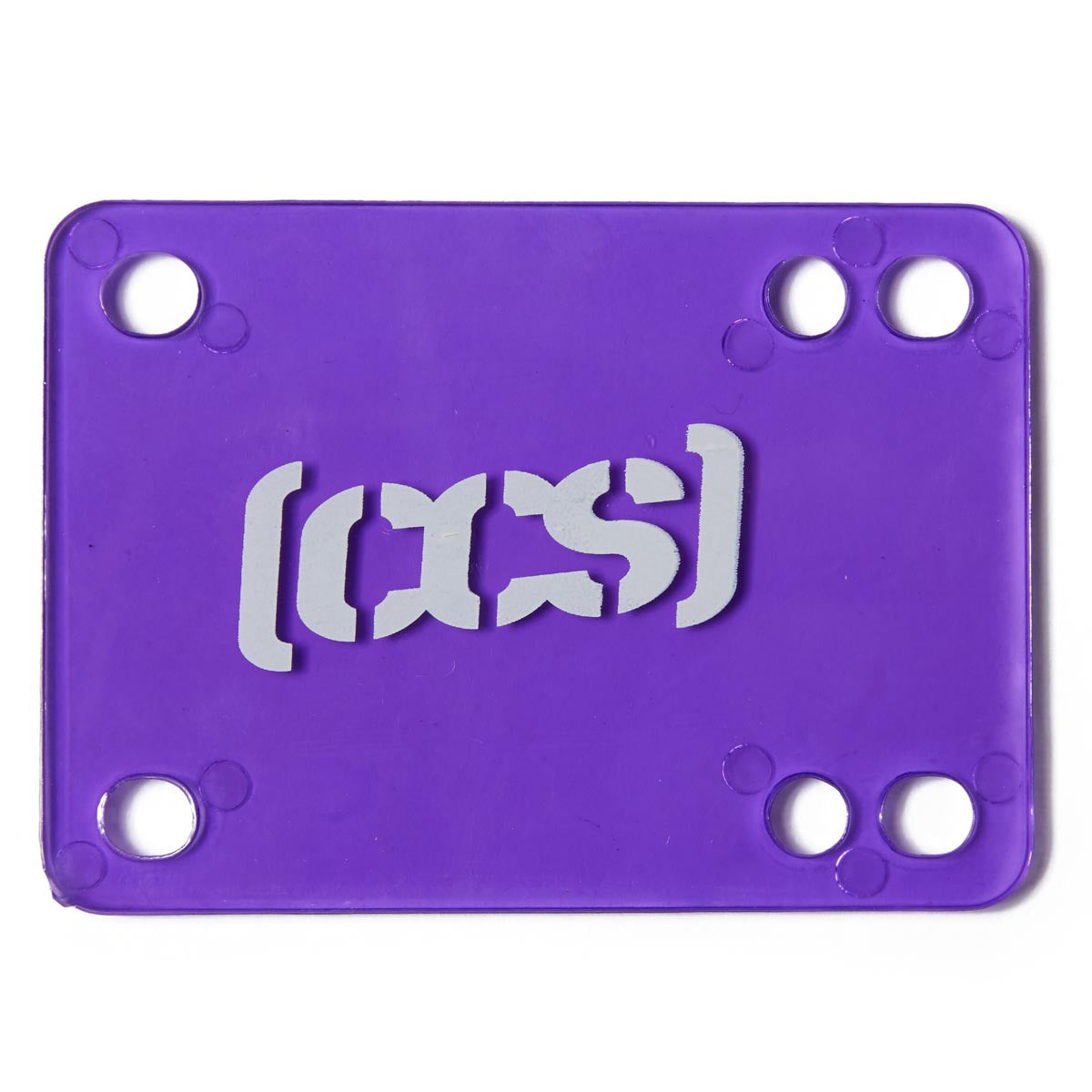 CCS Clear Skateboard Riser Pads - Purple - 1/8