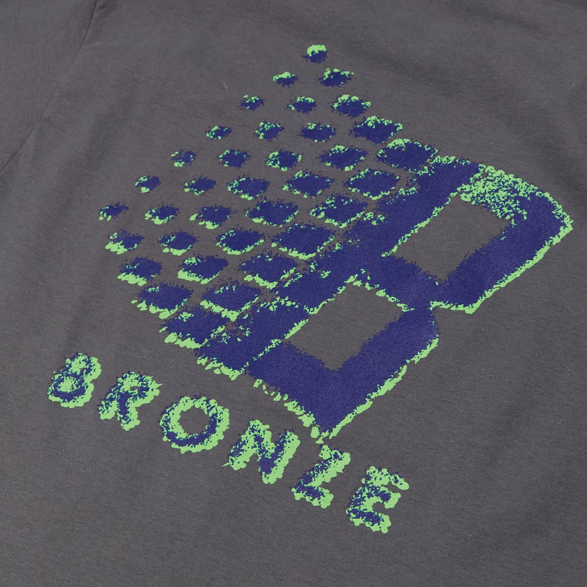 Bronze 56k B Logo T-Shirt - Charcoal image 3