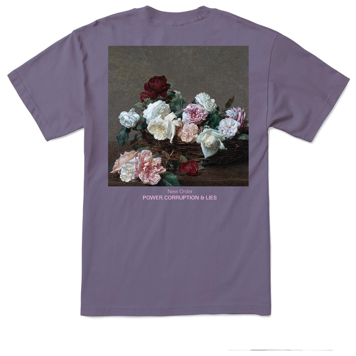 Color Bars x New Order Power Corruption and Lies T-Shirt - Lavender image 2