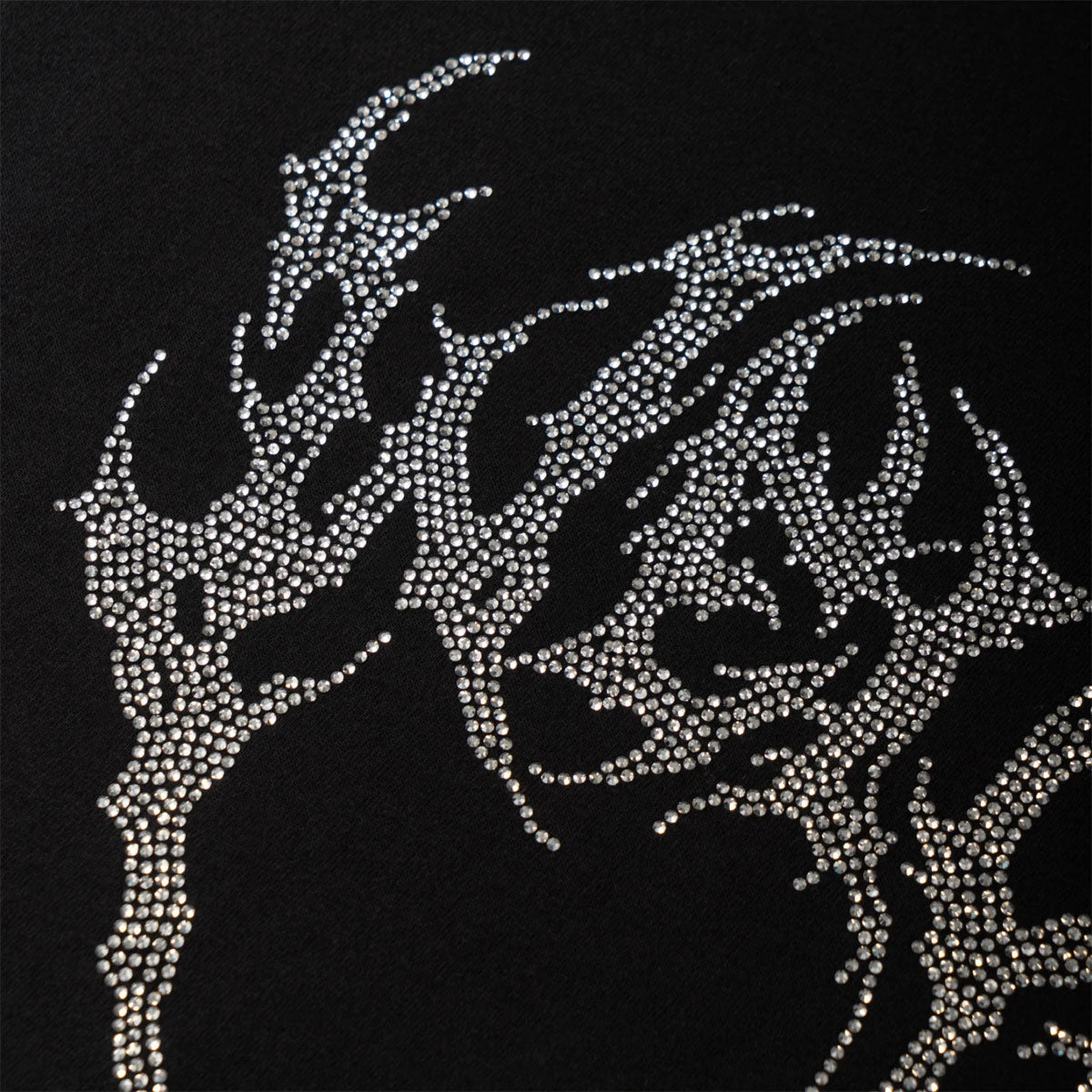 Welcome Glam Fang Rhinestone Knit Shirt - Black – Daddies Board Shop