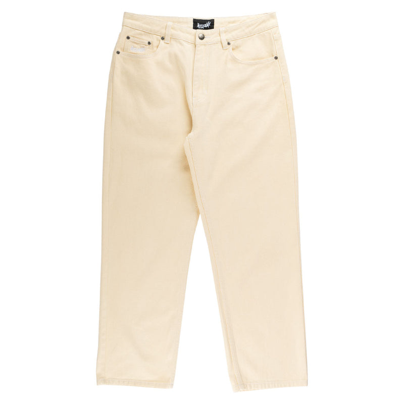 Welcome Immortal Loose Straight Denim Jeans - Natural