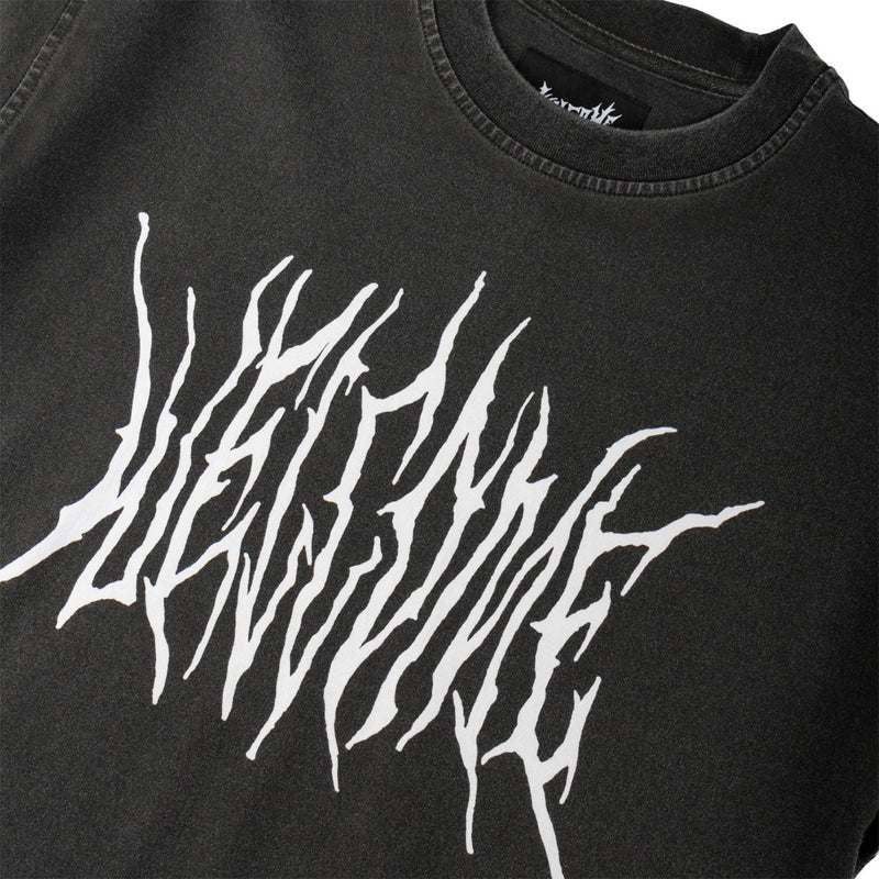 Welcome Screen Overprint Knit Shirt - Black/White