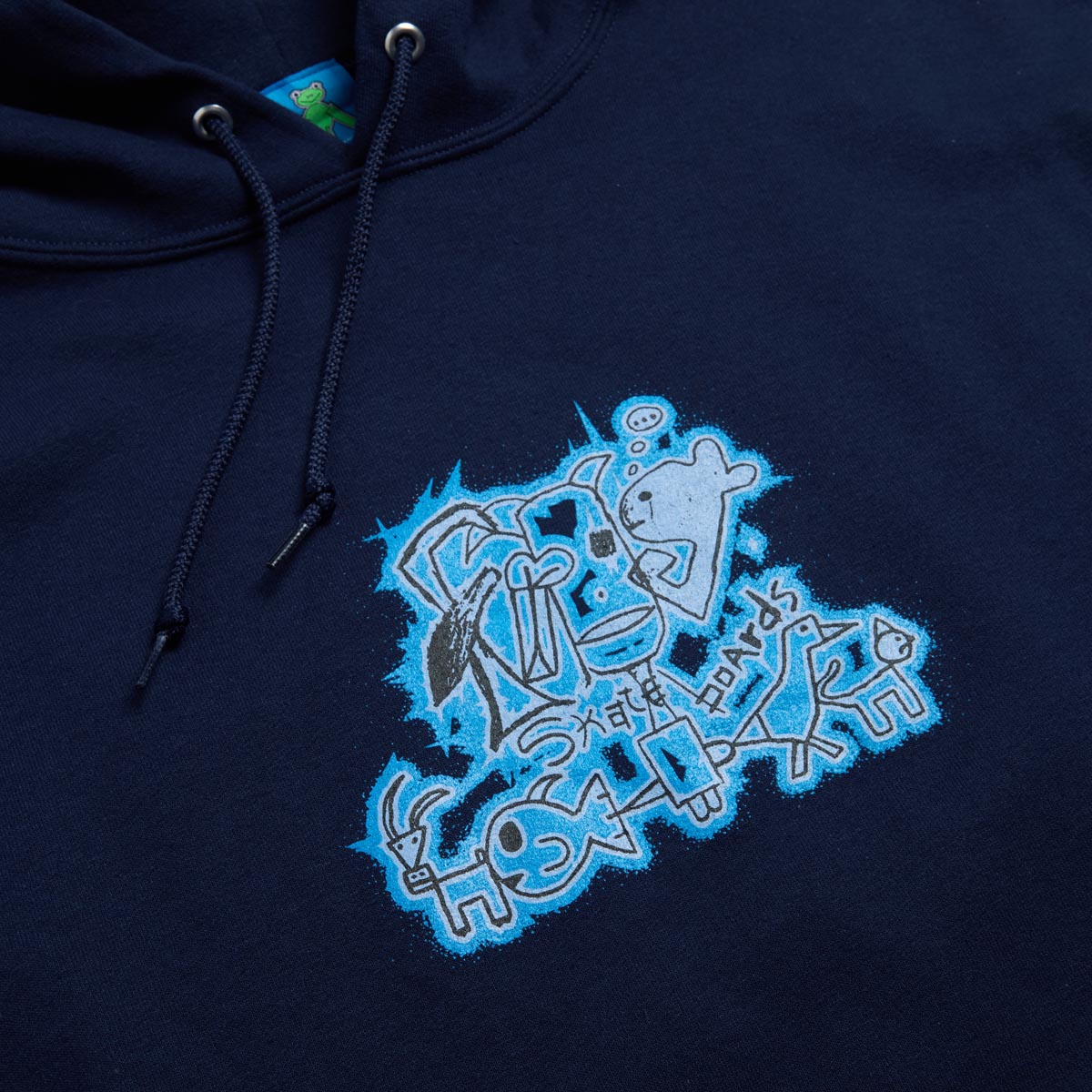 Frog Radioactive Hoodie - Navy – Daddies Board Shop