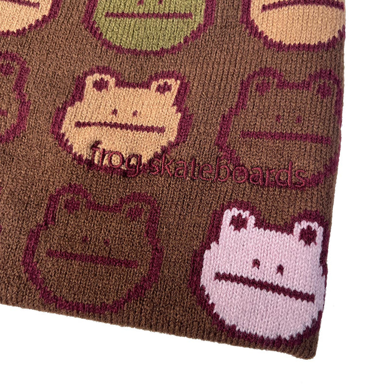 Frog Nation Beanie - Brown
