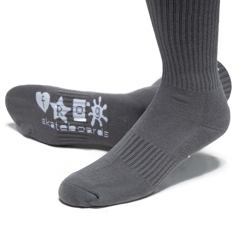 Frog Socks - Charcoal