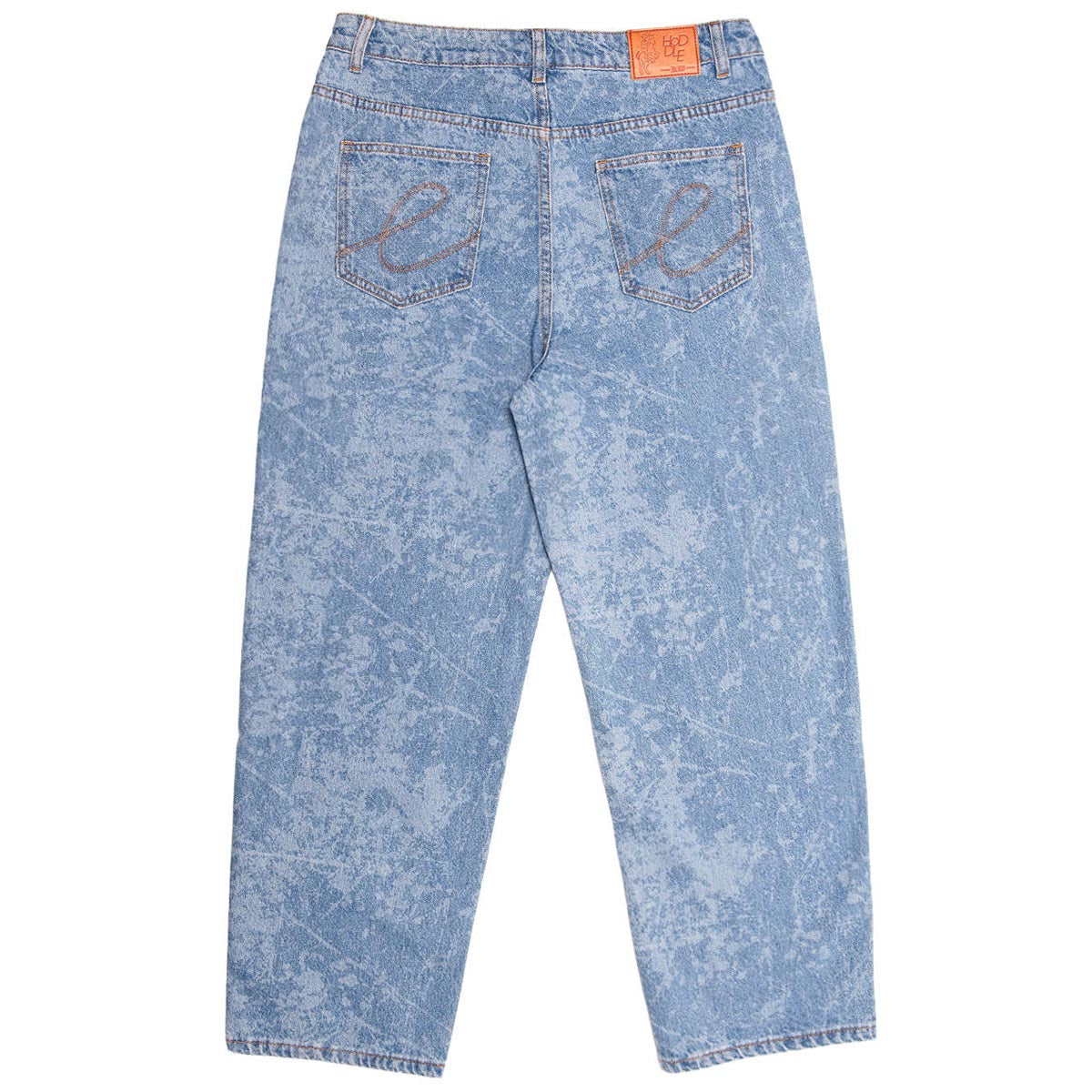 Hoddle 16oz Ranger Jeans - Light Wash Laser Etching – Daddies Board Shop